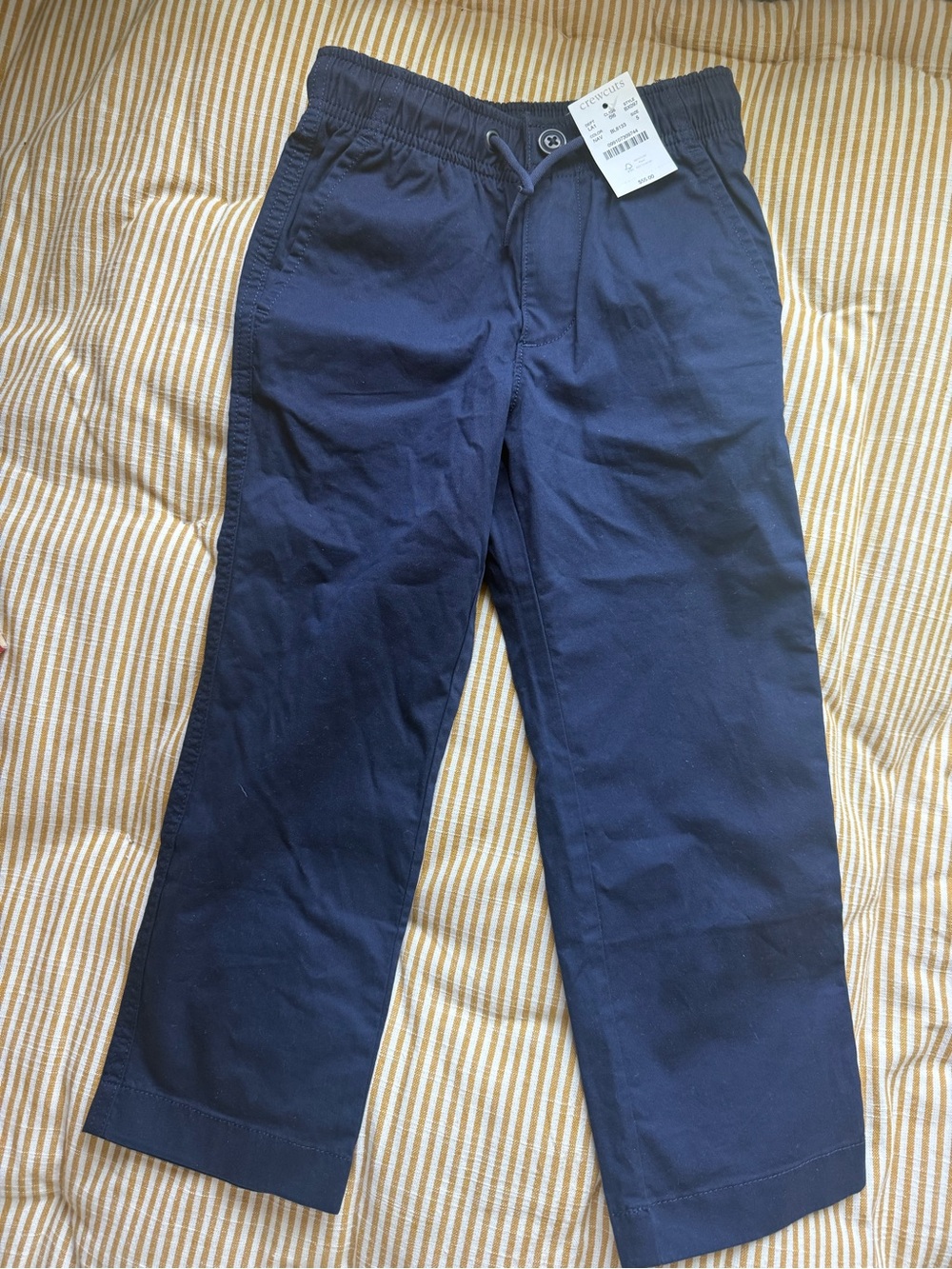 Crewcuts Navy Elastic Waist Chinos